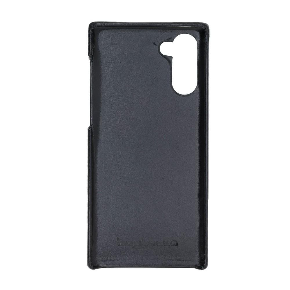 Phone Case F360 Leather Back Cover Case for Samsung Galaxy Note 10 - Rustic Black Bouletta Shop
