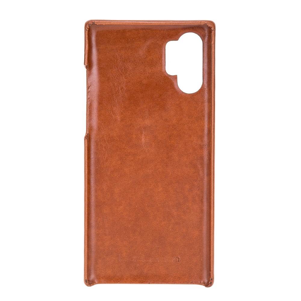 Phone Case F360 Leather Back Cover Case for Samsung Note 10 Plus - Rustic Tan with Effect Bouletta Shop