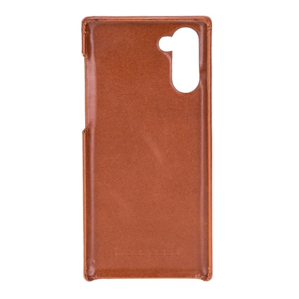 Phone Case F360 Leather Back Cover Case for Samsung Note 10 - Rustic Tan with Effect Bouletta Shop