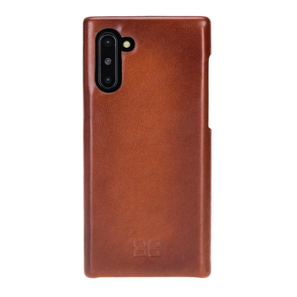 Phone Case F360 Leather Back Cover Case for Samsung Note 10 - Rustic Tan with Effect Bouletta Shop
