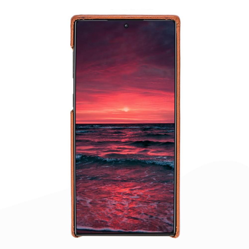 Phone Case F360 Leather Back Cover Case for Samsung Note 10 - Rustic Tan with Effect Bouletta Shop