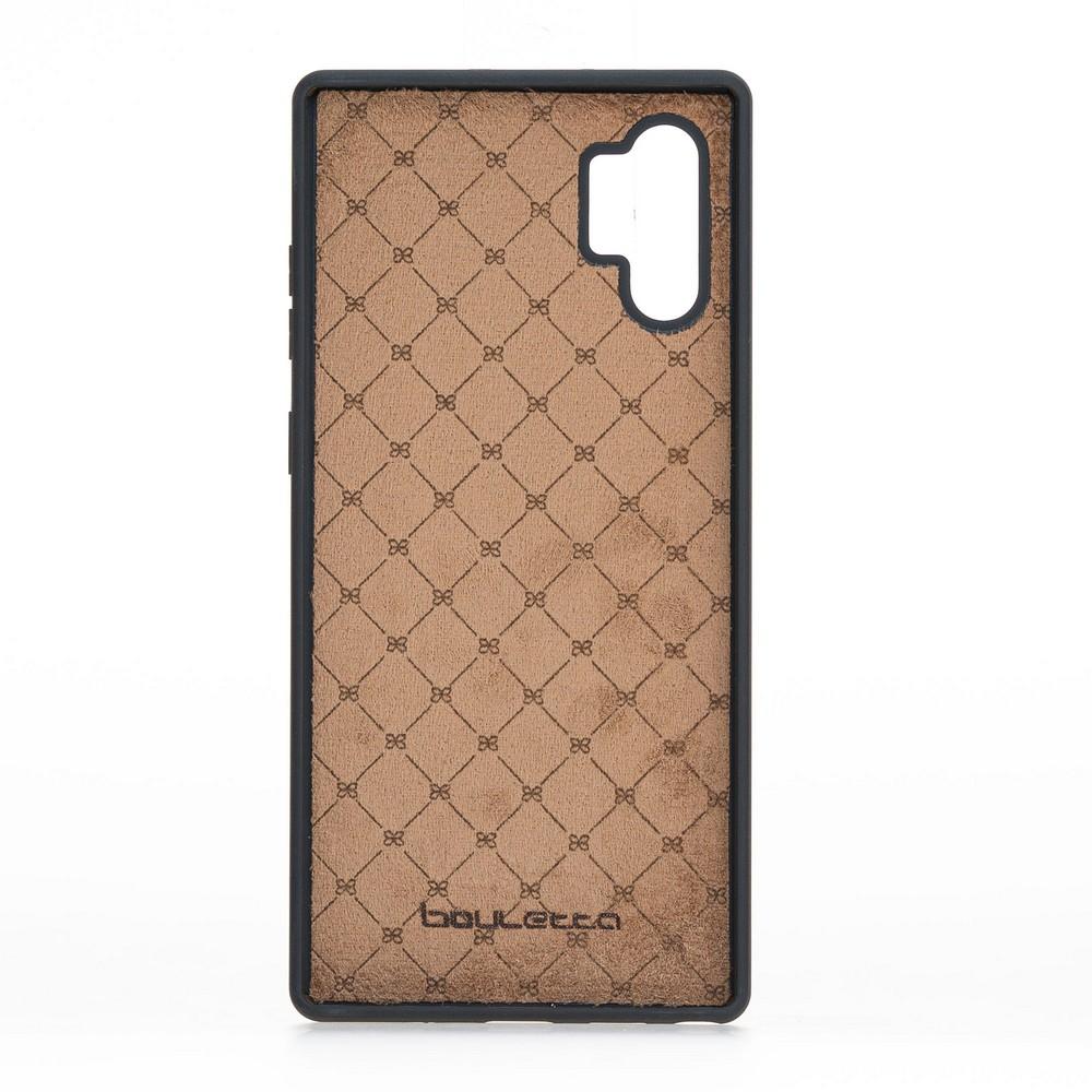Phone Case Flex Cover Back Leather Case for Samsung Note 10 Plus - Rustic Tan with Effect Bouletta Shop