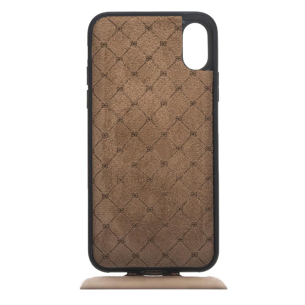 Flip Cover Leather Case with Credit Card for Apple iPhone XR - Rustic Black Bouletta Shop