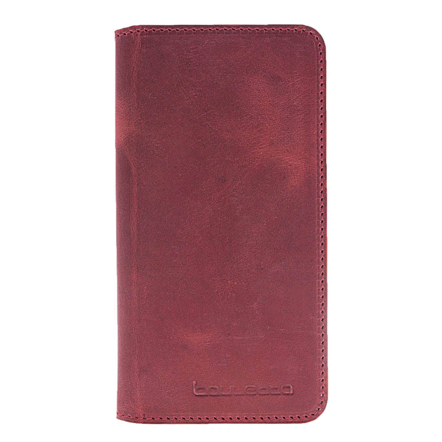 Phone Case Leather Book Case for Samsung Galaxy S8 - Antic Red Bouletta Shop