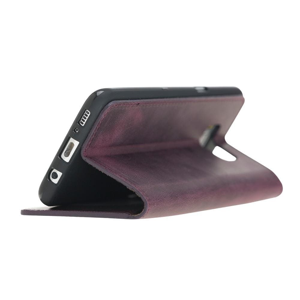 Phone Case Leather Book Case for Samsung Galaxy S8 Plus - Antic Purple Bouletta Shop