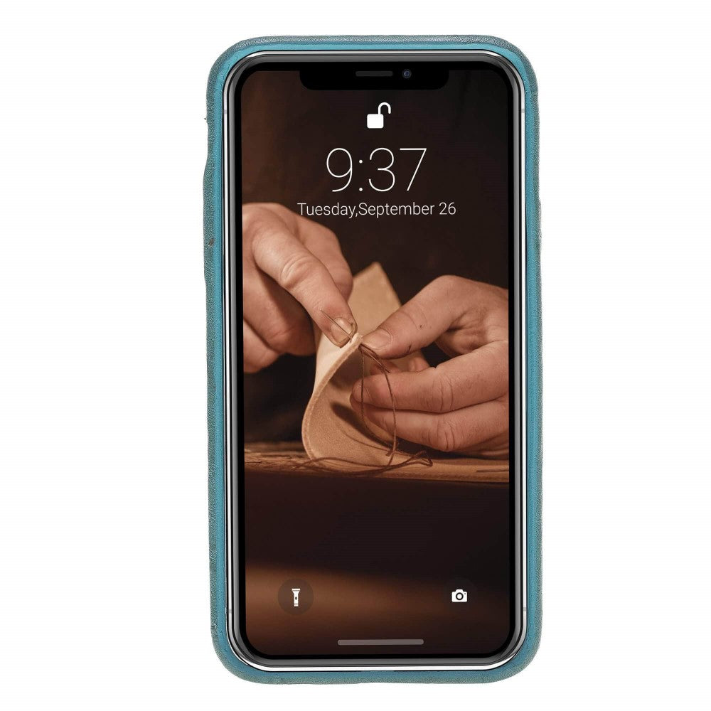 Apple iPhone X Serie Leder-Ultra-Cover mit Kreditkartenfächern