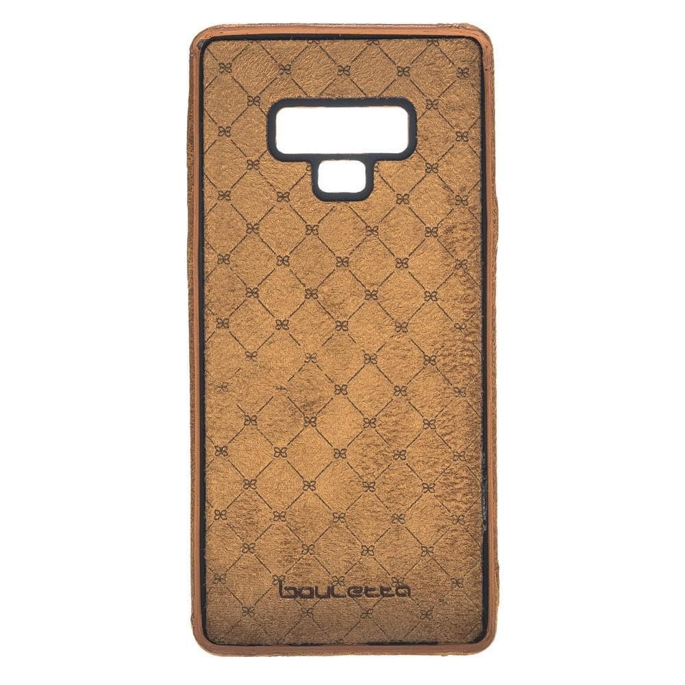 Phone Case Leather Ultra Cover with Credit Card Slots for Samsung Note 9  - Vegetal Tan with Vein Bouletta Shop