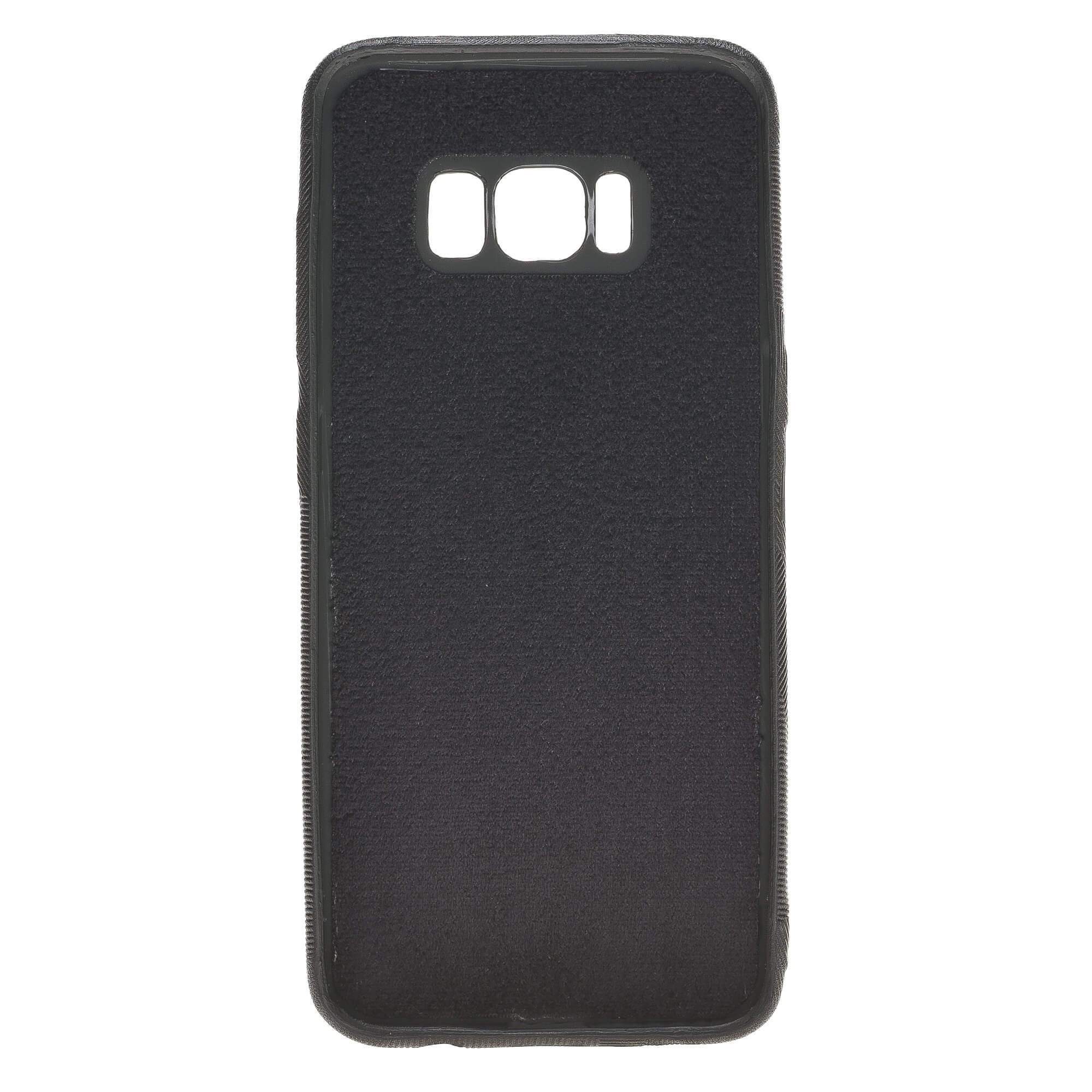 Phone Case Leather Ultra Cover with Credit Card Slots for Samsung S8 - Camouflage Black Bouletta Shop