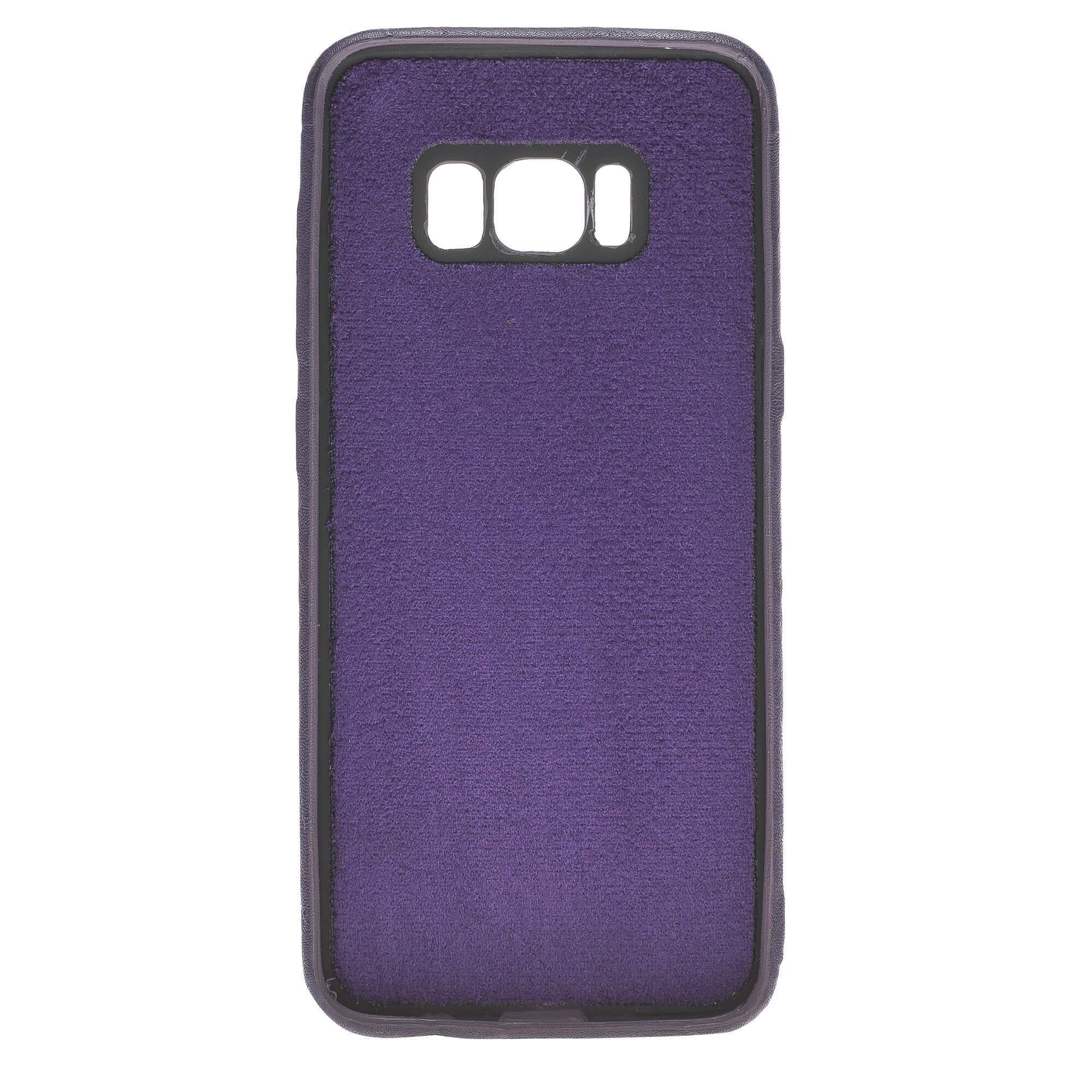 Phone Case Leather Ultra Cover with Credit Card Slots for Samsung S8 - Creased Purple Bouletta Shop