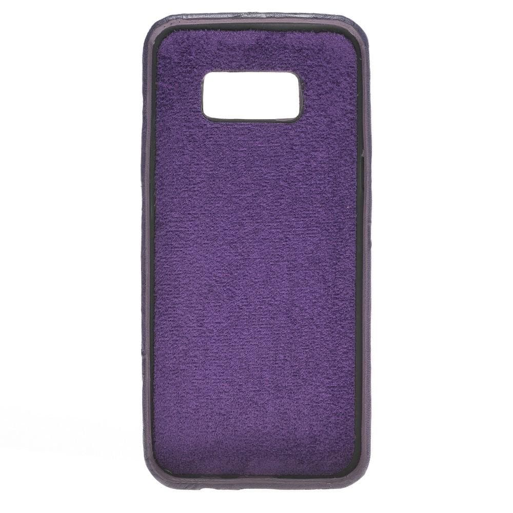 Phone Case Leather Ultra Cover with Credit Card Slots for Samsung S8 Plus - Creased Purple Bouletta Shop