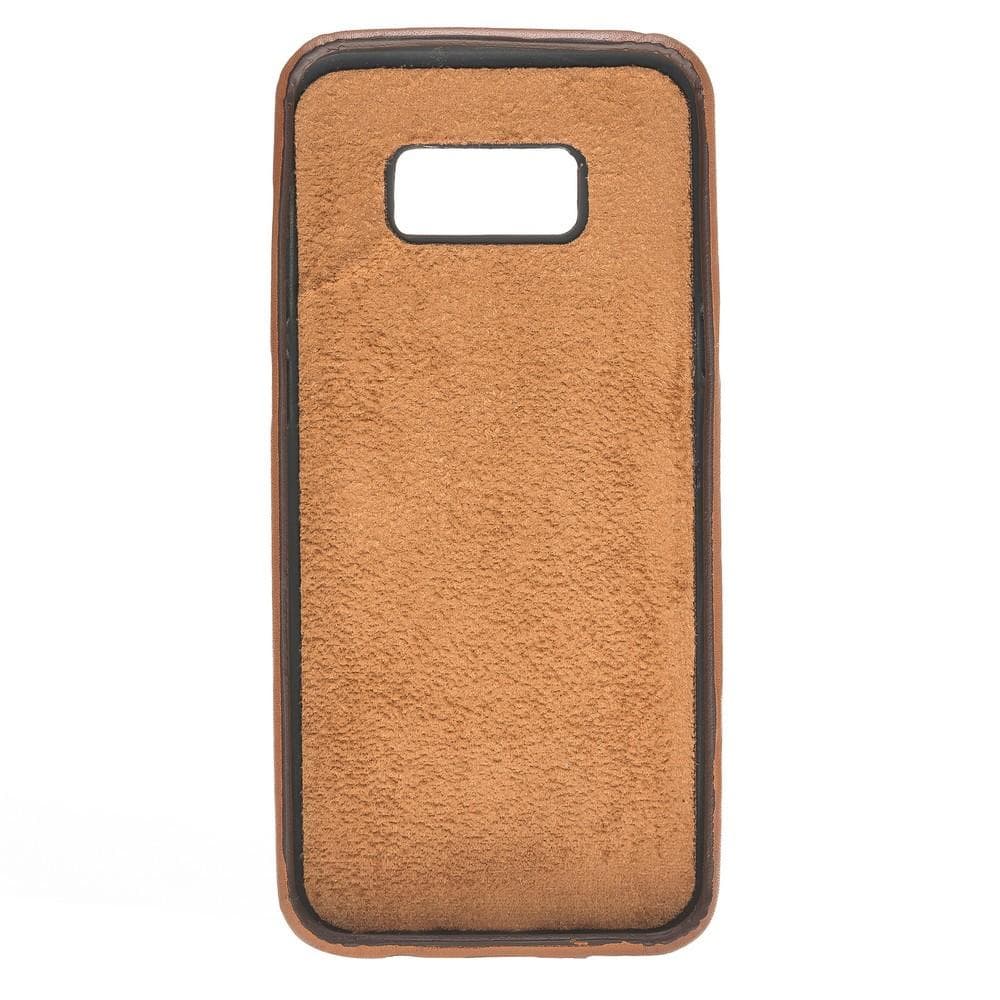 Phone Case Leather Ultra Cover with Credit Card Slots for Samsung S8 Plus - VAD Tan with Effect Bouletta Shop