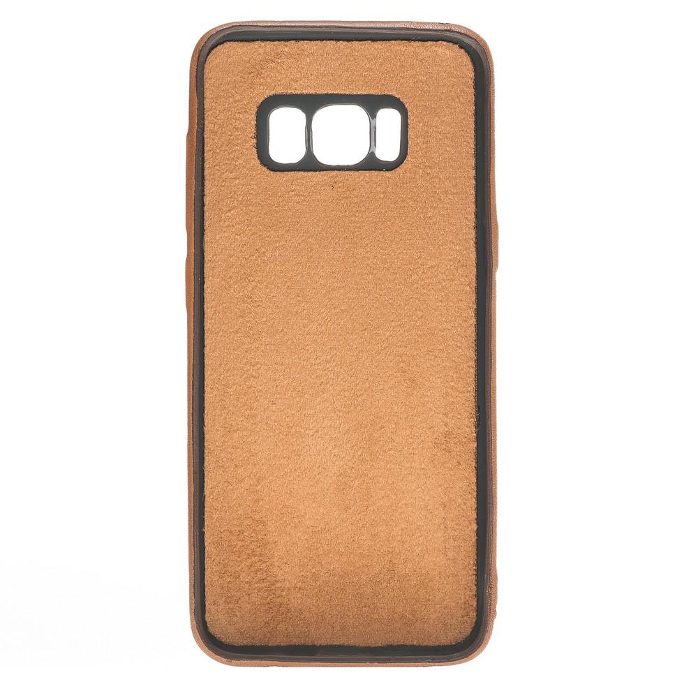 Phone Case Leather Ultra Cover with Credit Card Slots for Samsung S8 - VAD Tan with Effect Bouletta Shop