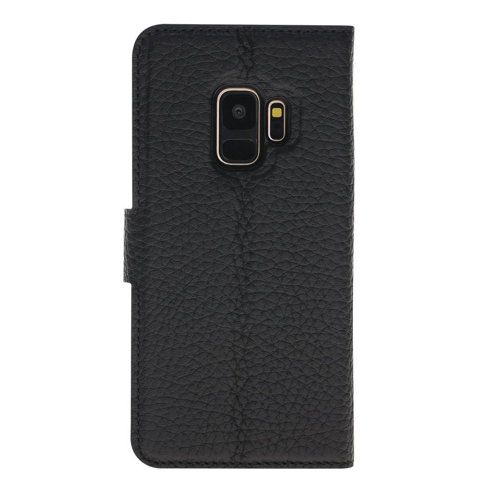 Phone Case Magnetic Detachable Leather Wallet Case for Samsung Galaxy S9 - Floater Black Bouletta Case