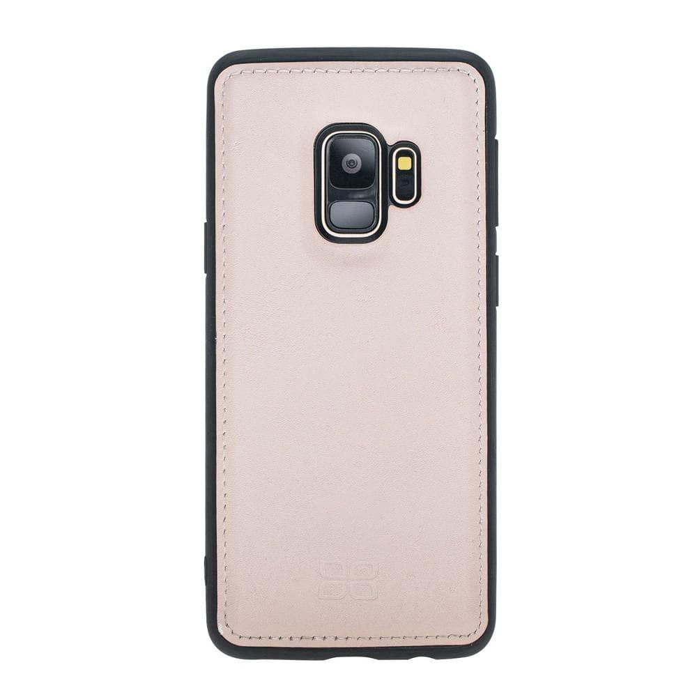 Phone Case Magnetic Detachable Leather Wallet Case for Samsung Galaxy S9 - Nude Bouletta Case