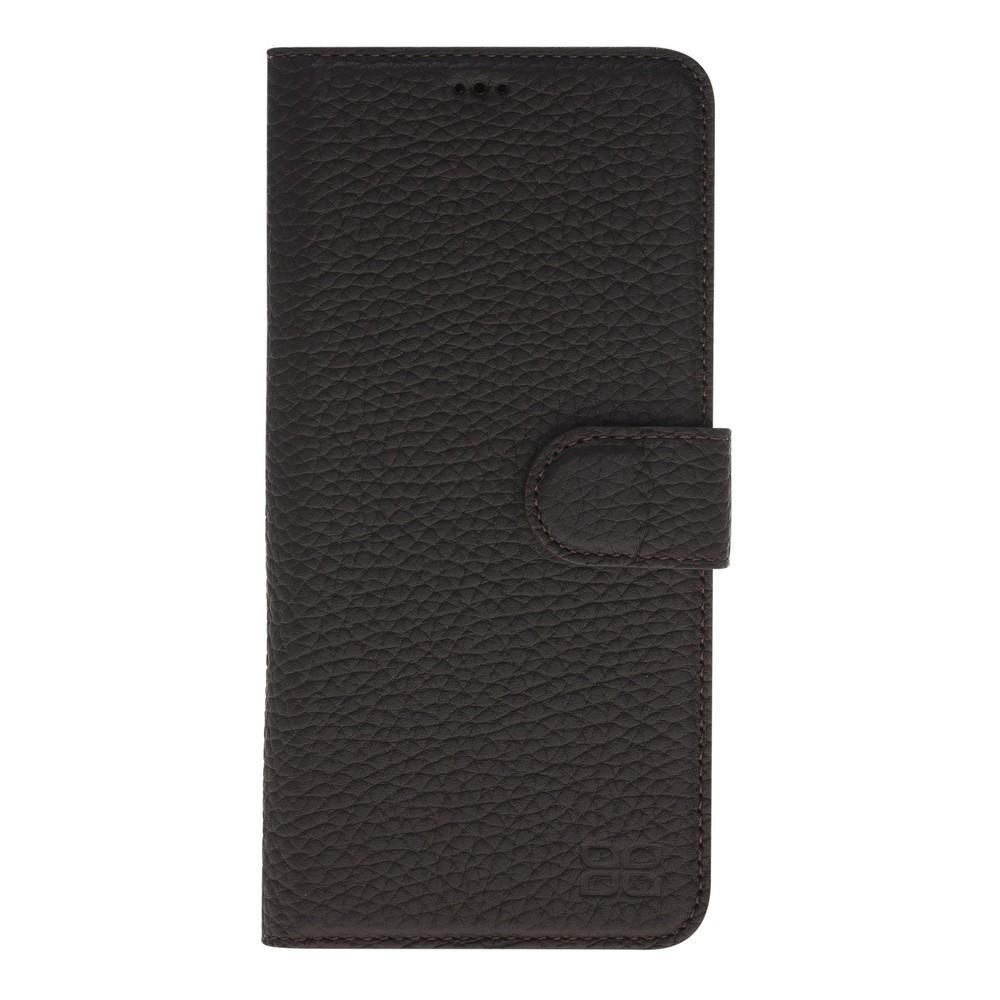 Phone Case Magnetic Detachable Leather Wallet Case for Samsung Galaxy S9 Plus - Floater Brown Bouletta Case