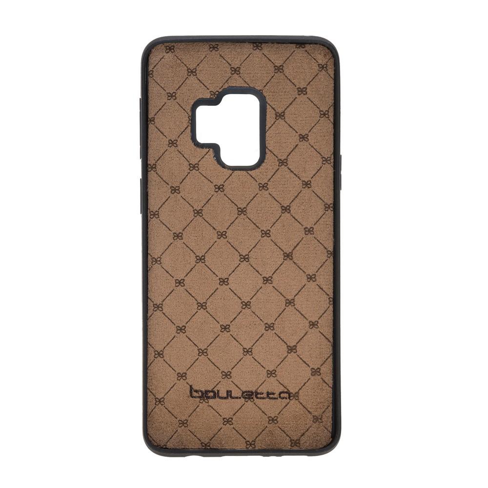 Phone Case Magnetic Detachable Leather Wallet Case with RFID Blocker for Samsung Galaxy S9 - Rustic Black Bouletta Case