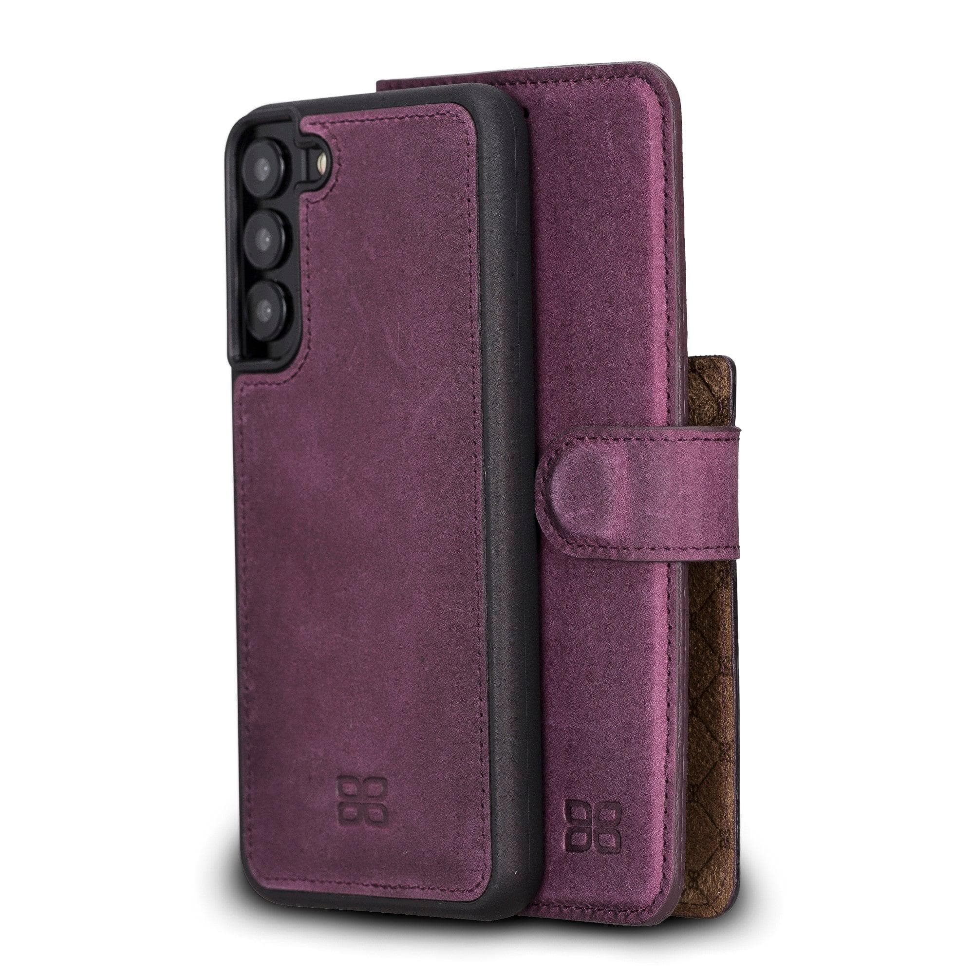 Samsung Galaxy S22 Series Leather Detachable Wallet Case S22 Plus / Purple Bouletta LTD