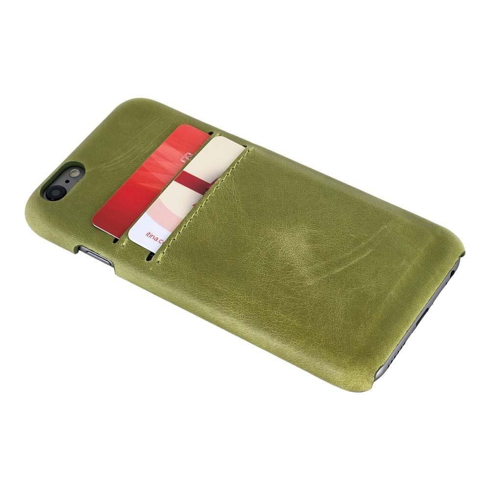 Phone Case Ultimate Jacket Leather Phone Cases with Card Holder for Apple iPhone 6/6S - Crazy Green Bouletta Shop