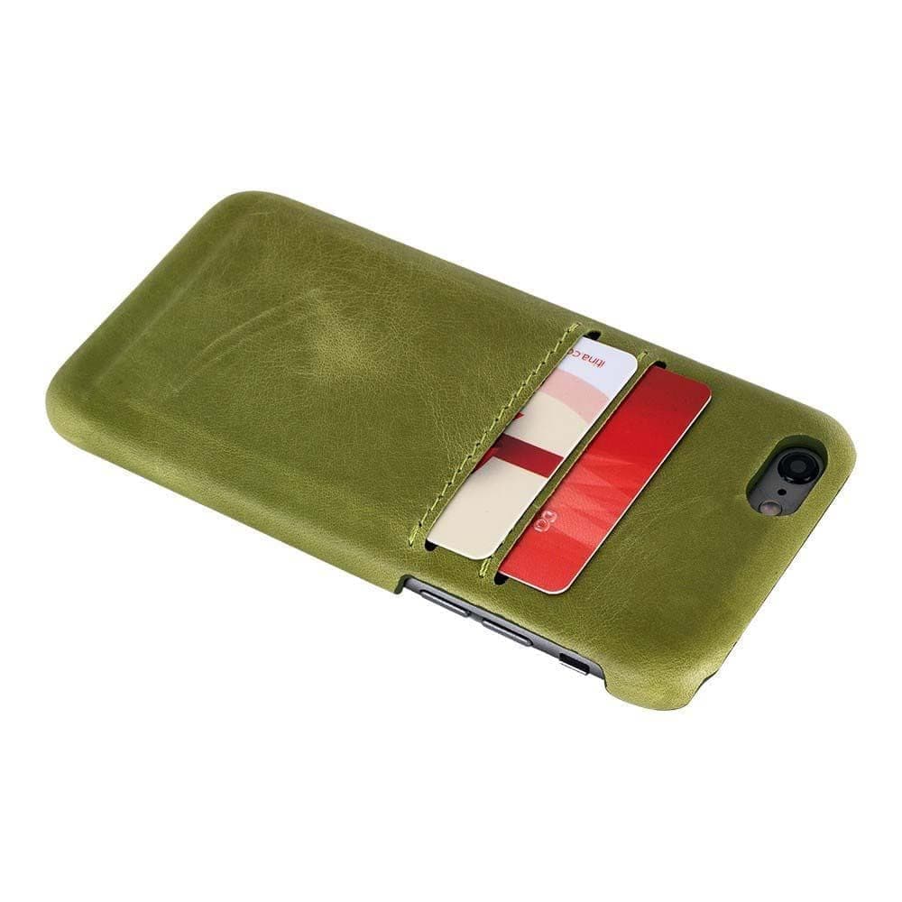 Phone Case Ultimate Jacket Leather Phone Cases with Card Holder for Apple iPhone 6/6S - Crazy Green Bouletta Shop