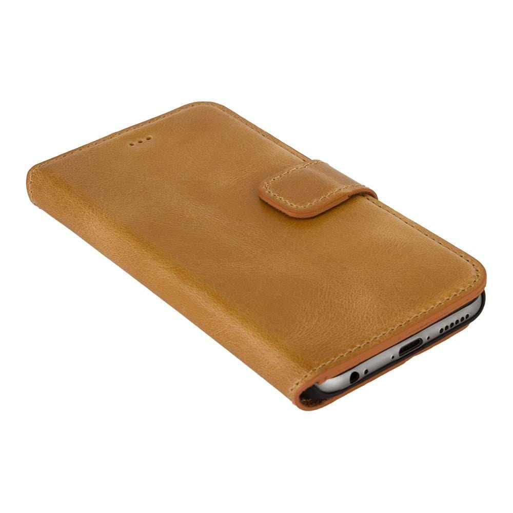 Phone Case Wallet Leather Case for Apple iPhone 6/6S - Crazy Orange Bouletta Case