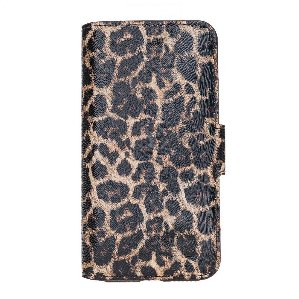 Phone Case Wallet Leather Case New Edition with ID slot for Apple iphone SE2/7/8 - Leopar Bouletta Case