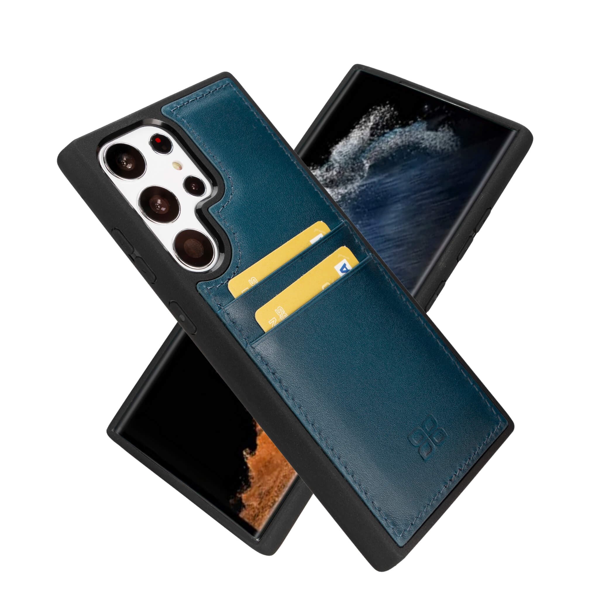 Samsung Galaxy S24 Series Leather Case with Card Holder - FXCP Galaxy S24 / Blue Bouletta LTD