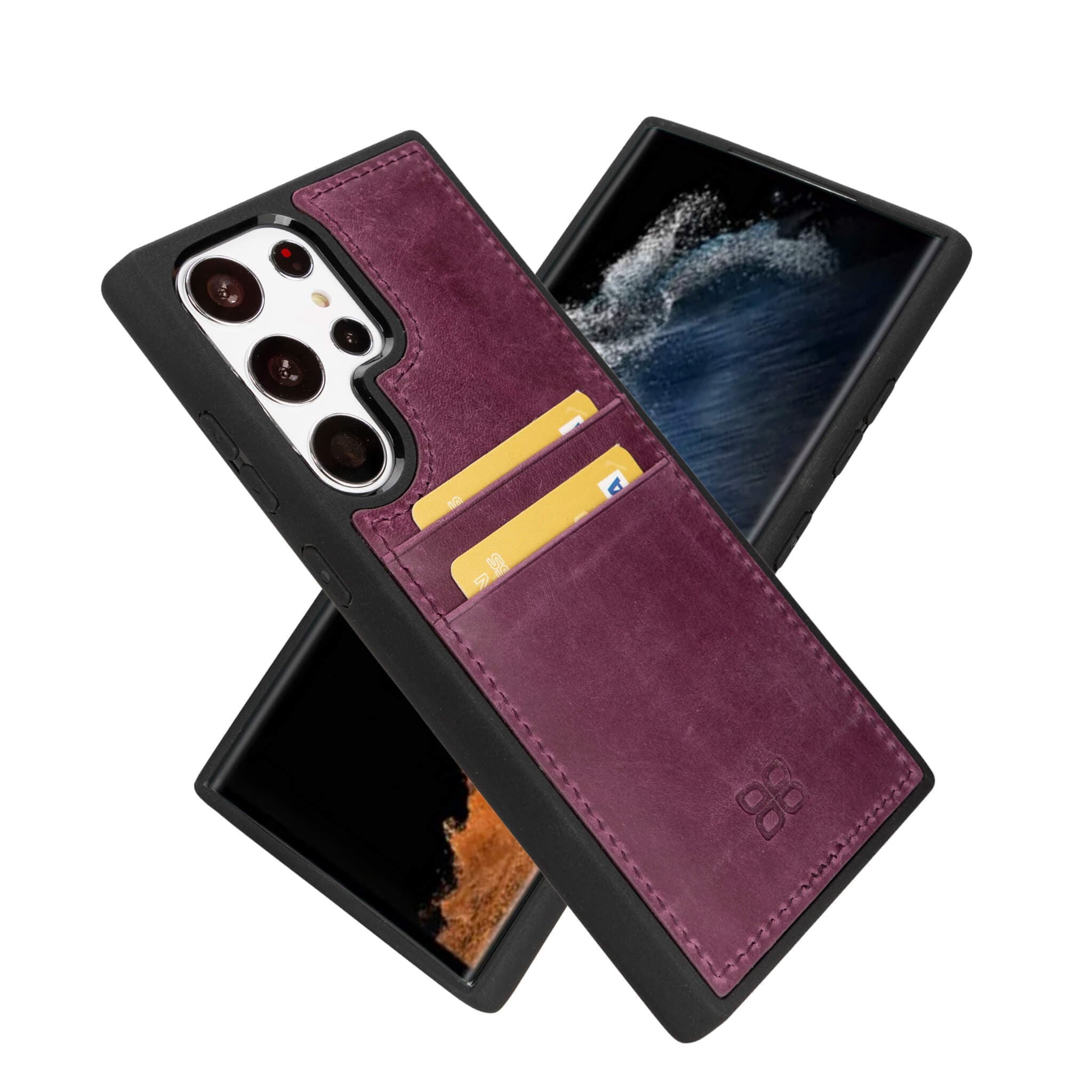 Samsung Galaxy S24 Series Leather Case with Card Holder - FXCP Galaxy S24 / Purple Bouletta LTD