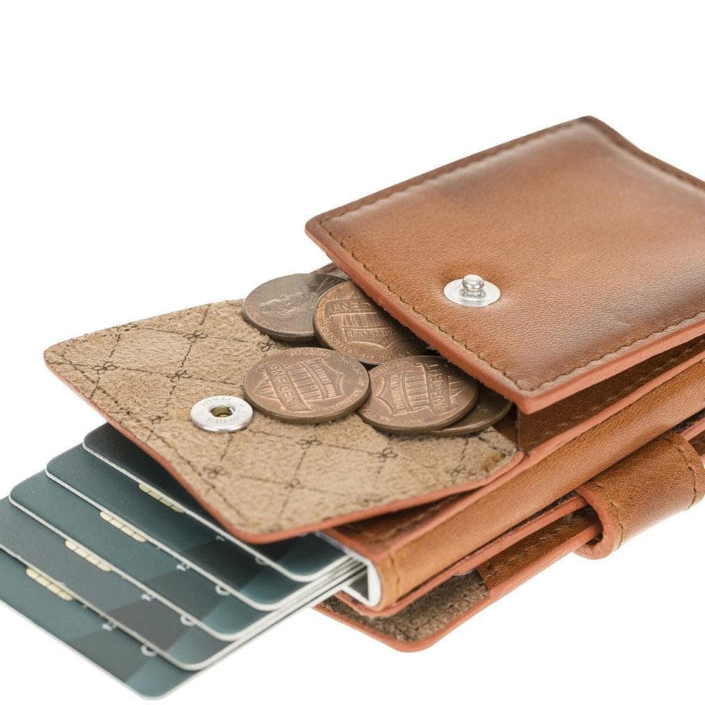 Terry Coin Leather Mechanical Card Holder Bouletta