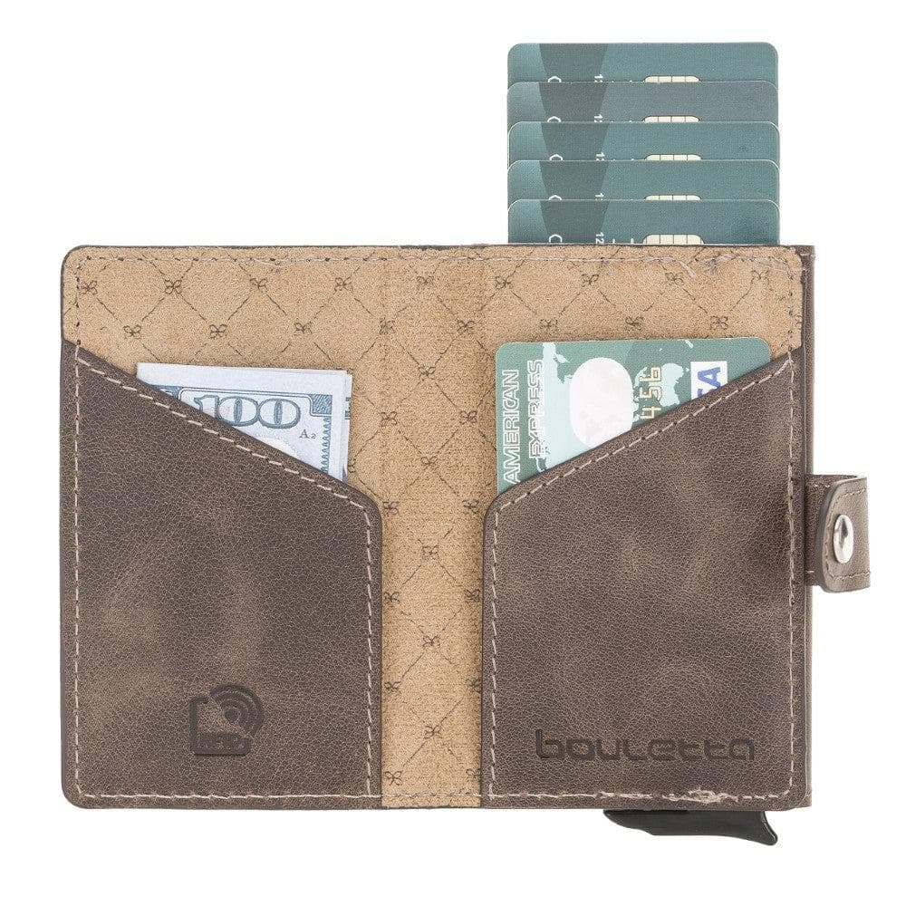 Terry Coin Leather Mechanical Card Holder Bouletta