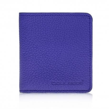 Aaron Leather Men Wallet Floater Sax Blue Bouletta Shop