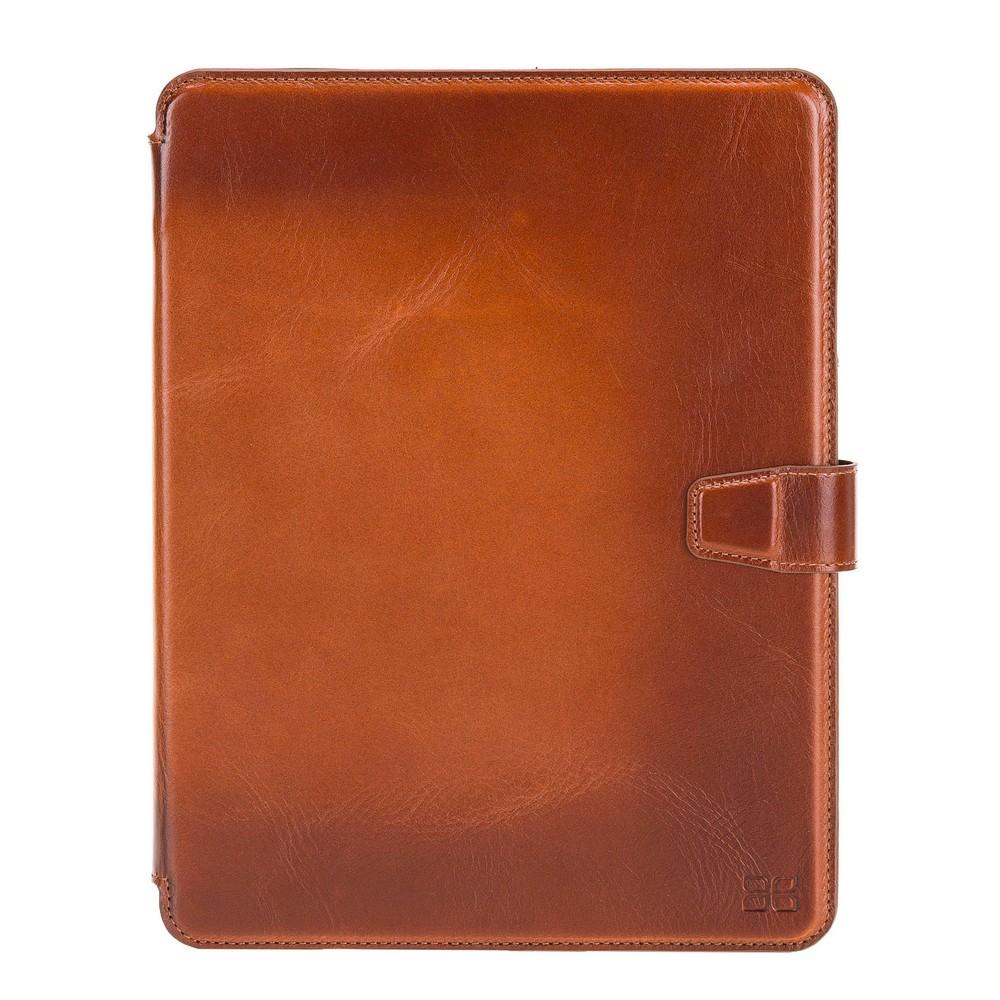 Wallet Case Eto Magnetic Detachable Leather Wallet Case for iPad Air 10.5" - Rustic Tan with Effect Bouletta Shop