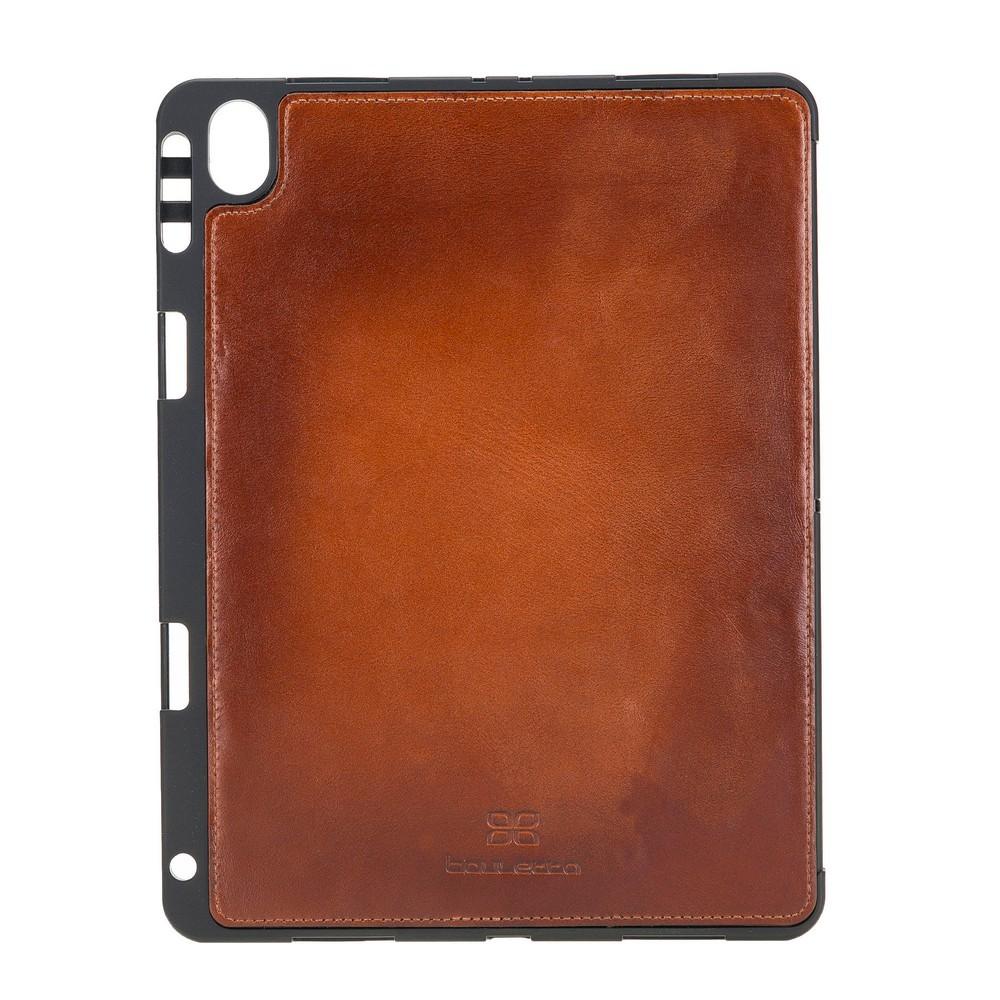 Wallet Case Eto Magnetic Detachable Leather Wallet Case for iPad Air 10.5" - Rustic Tan with Effect Bouletta Shop