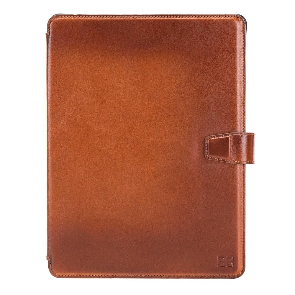 Wallet Case Eto Magnetic Detachable Leather Wallet Case for iPad Pro 11" - Rustic Tan with Effect Bouletta Shop