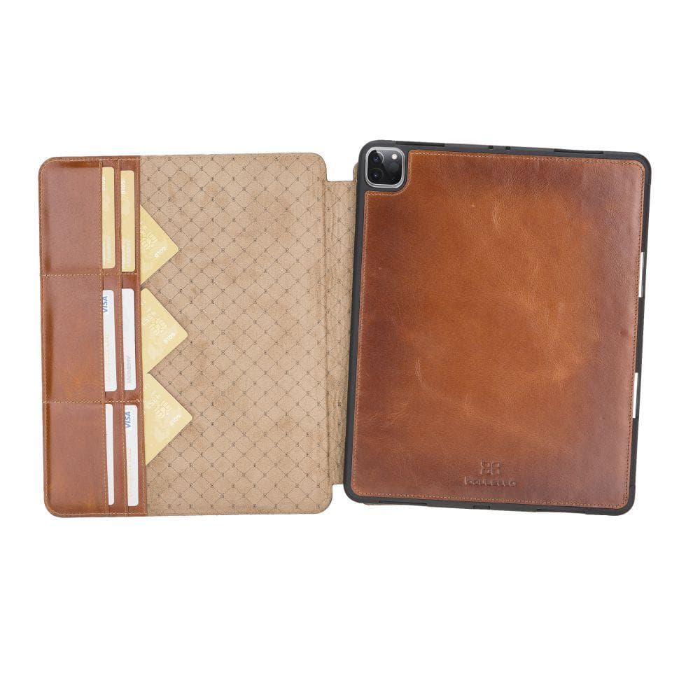 Wallet Case Eto Magnetic Detachable Leather Wallet Case for iPad Pro 11" - Tan Bouletta Shop