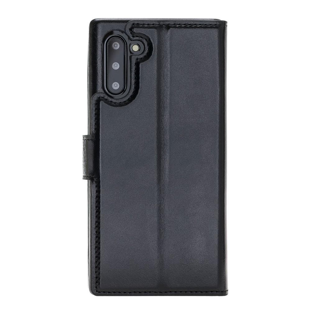 Wallet Case F360 Magnetic Detachable Leather Wallet Case with RFID Blocker for Samsung Galaxy Note 10 - Rustic Black Bouletta Shop