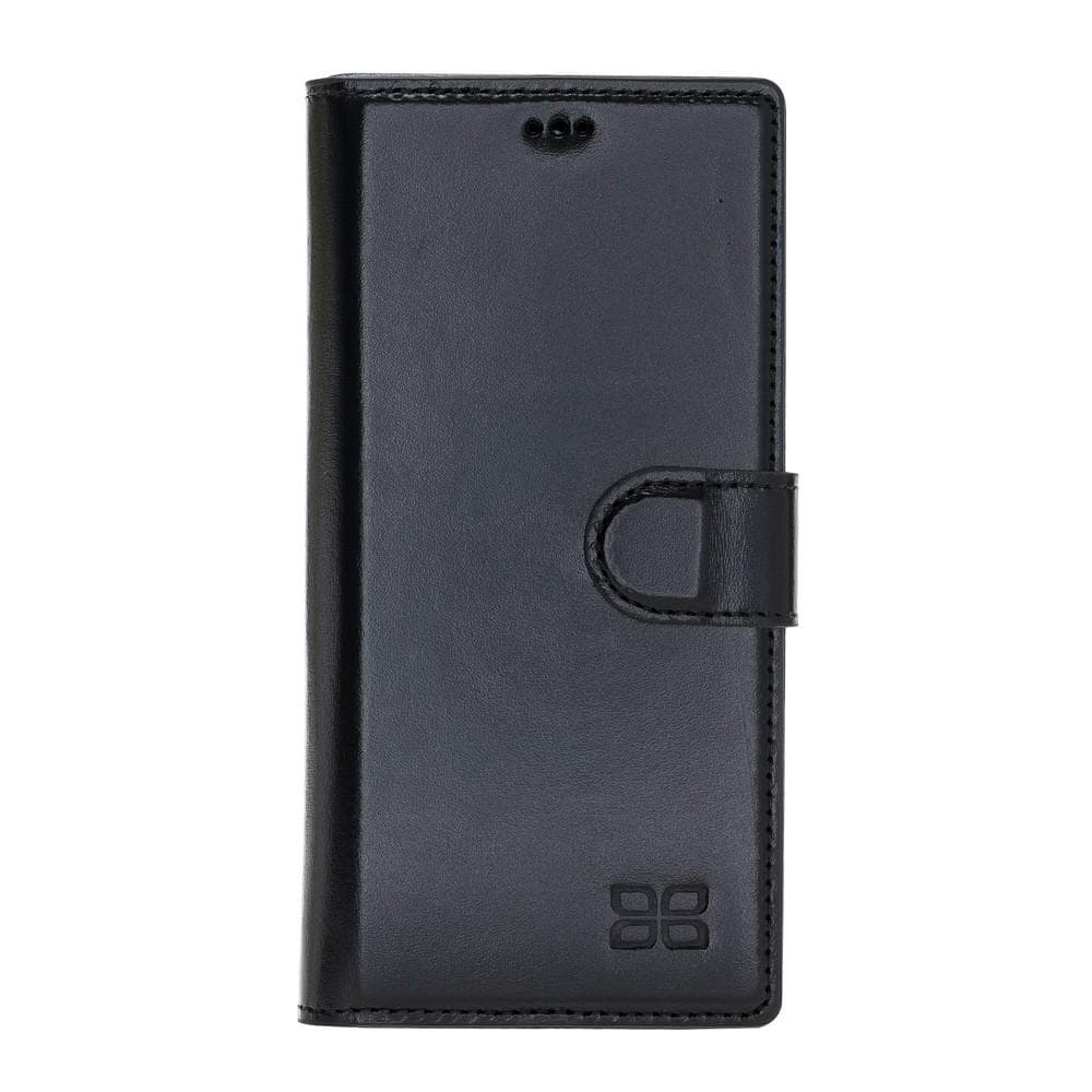 Wallet Case F360 Magnetic Detachable Leather Wallet Case with RFID Blocker for Samsung Galaxy Note 10 - Rustic Black Bouletta Shop
