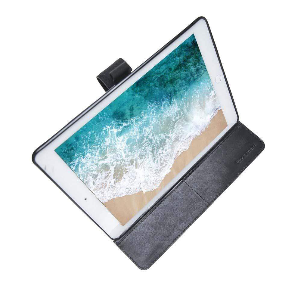 Wallet Case Leather Wallet Case for New iPad 9.7 - Vegetal Black Bouletta Shop