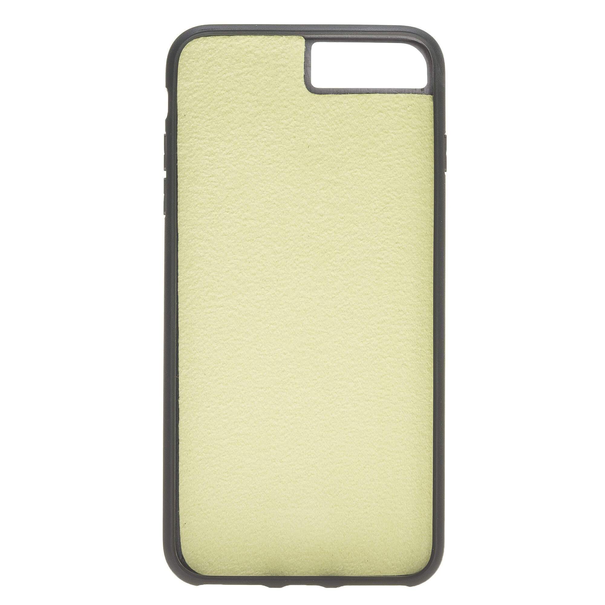 Wallet Case Magnetic Detachable Leather Wallet Case for Apple iPhone 7/8 Plus- Crazy Green Bouletta Shop