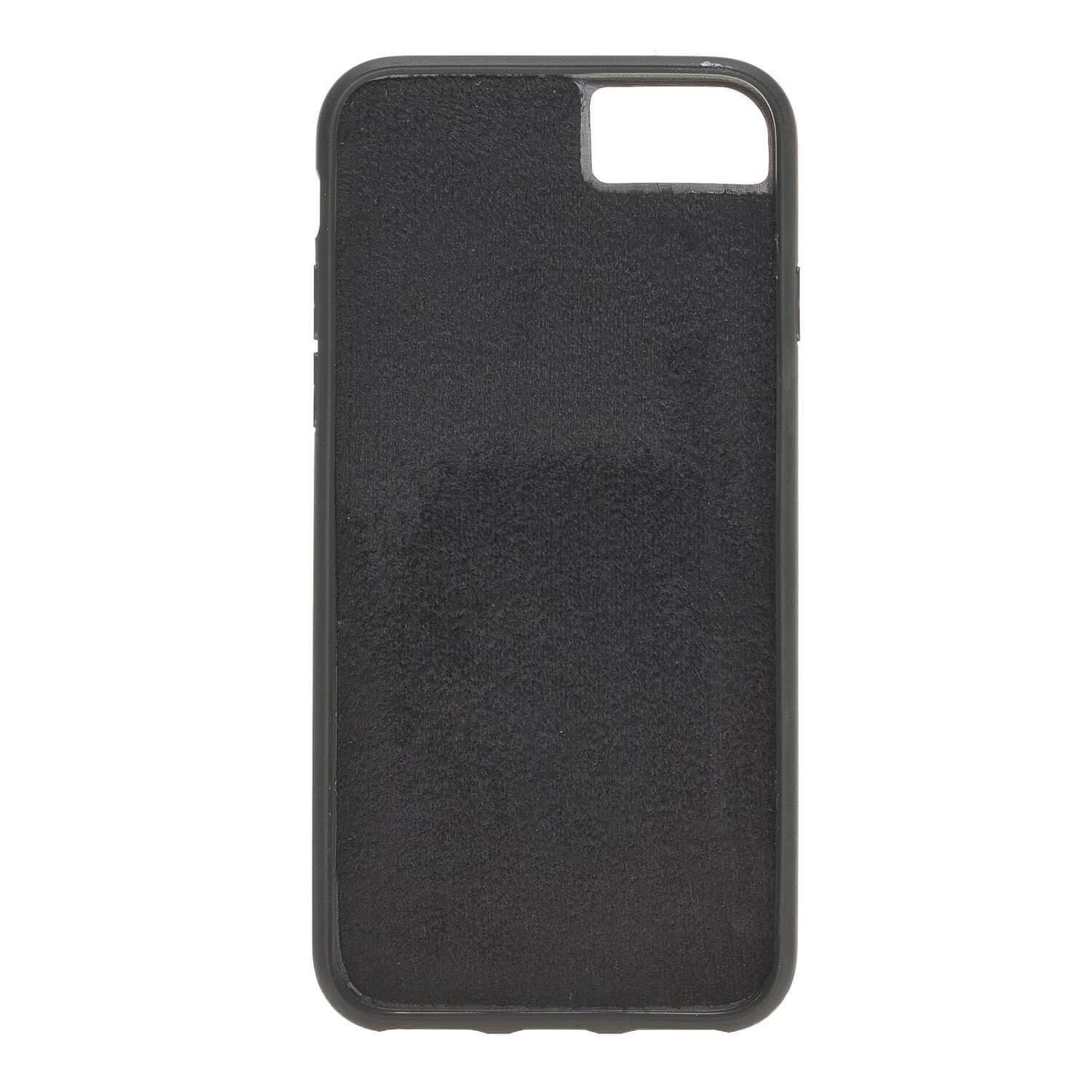 Wallet Case Magnetic Detachable Leather Wallet Case for Apple iphone SE2/7/8 - Camouflage Green Bouletta Case