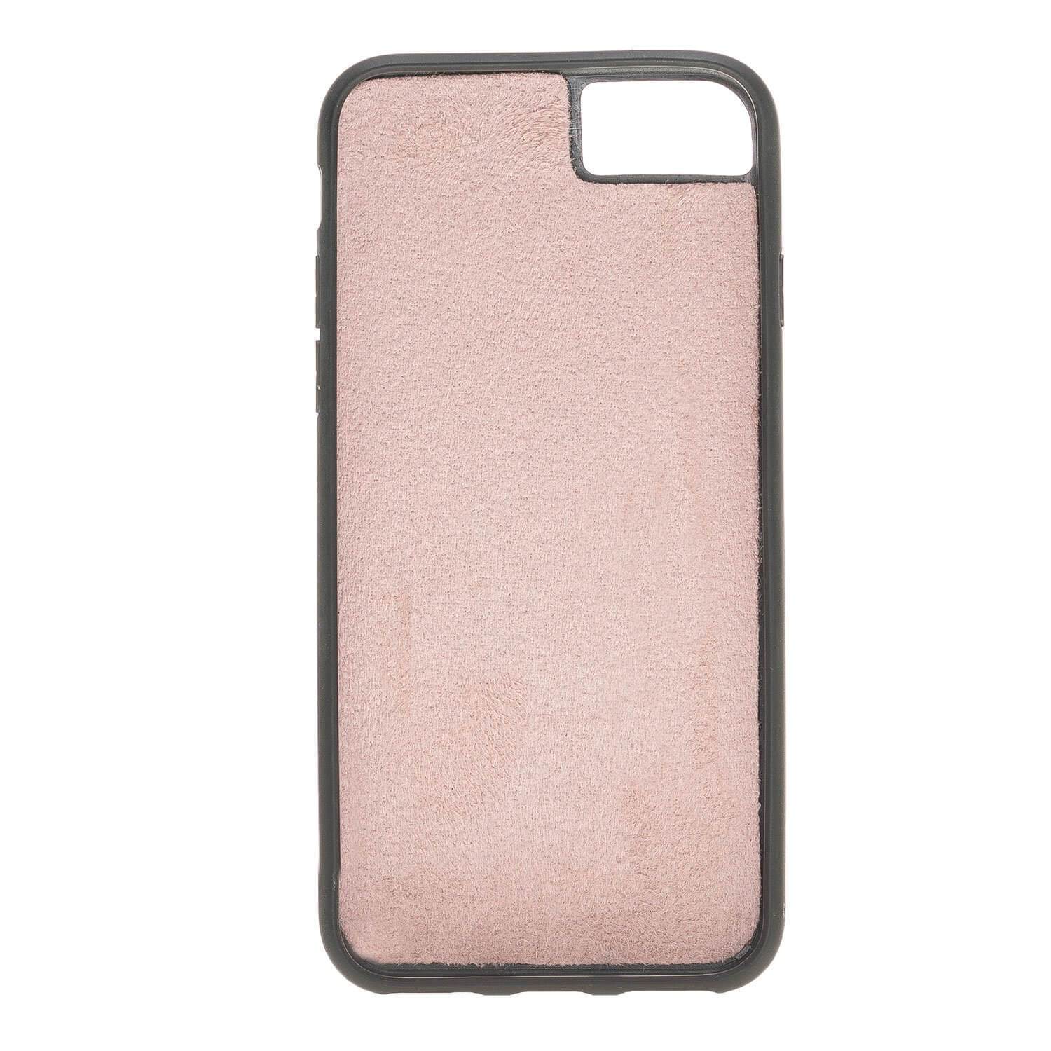 Wallet Case Magnetic Detachable Leather Wallet Case for Apple iphone SE2/7/8 - Senza Pink Bouletta Case