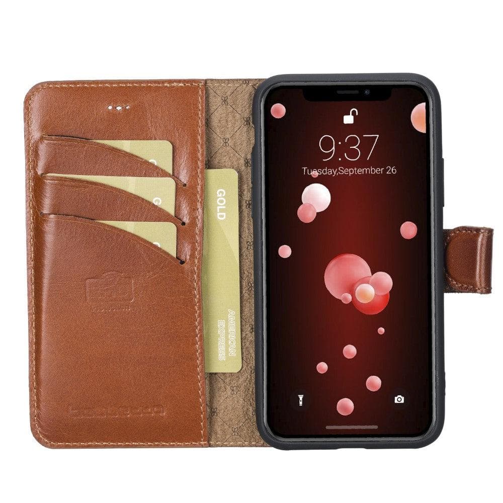 Wallet Folio Leather Case with ID slot for Apple iPhone X series Bouletta LTD