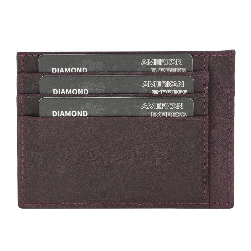 Handmade and Personalized Minimaalist Geniuine Leather Card Holder - BLWL18 Bouletta LTD