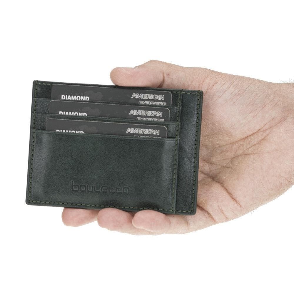 Handmade and Personalized Minimaalist Geniuine Leather Card Holder - BLWL18 Bouletta LTD