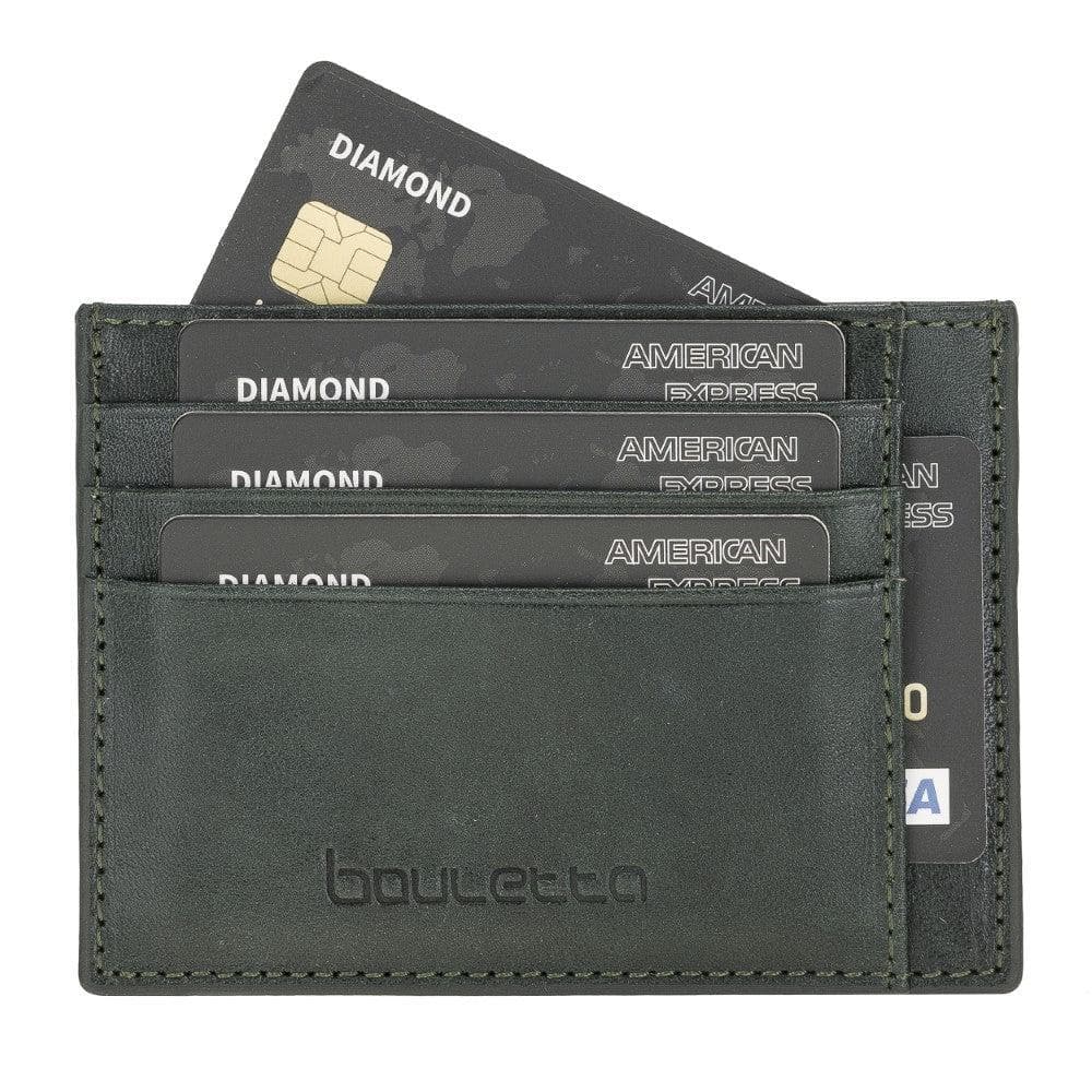 Handmade and Personalized Minimaalist Geniuine Leather Card Holder - BLWL18 Bouletta LTD