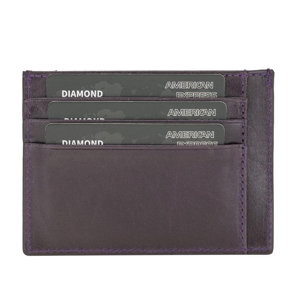 Handmade and Personalized Minimaalist Geniuine Leather Card Holder - BLWL18 Bouletta LTD