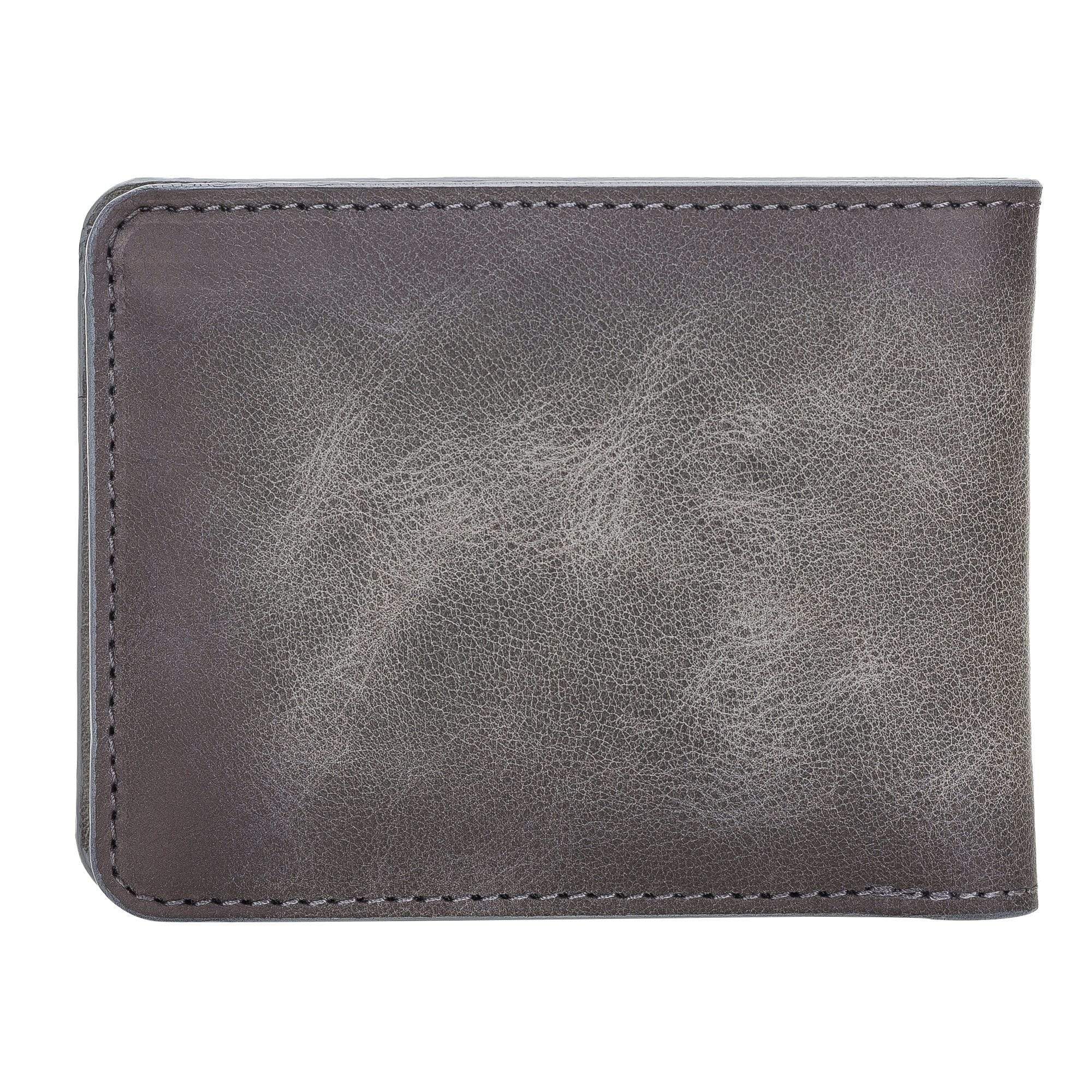 Wallet Pier Leather Men Wallet - Tiguan Grey with Effect Bouletta Shop