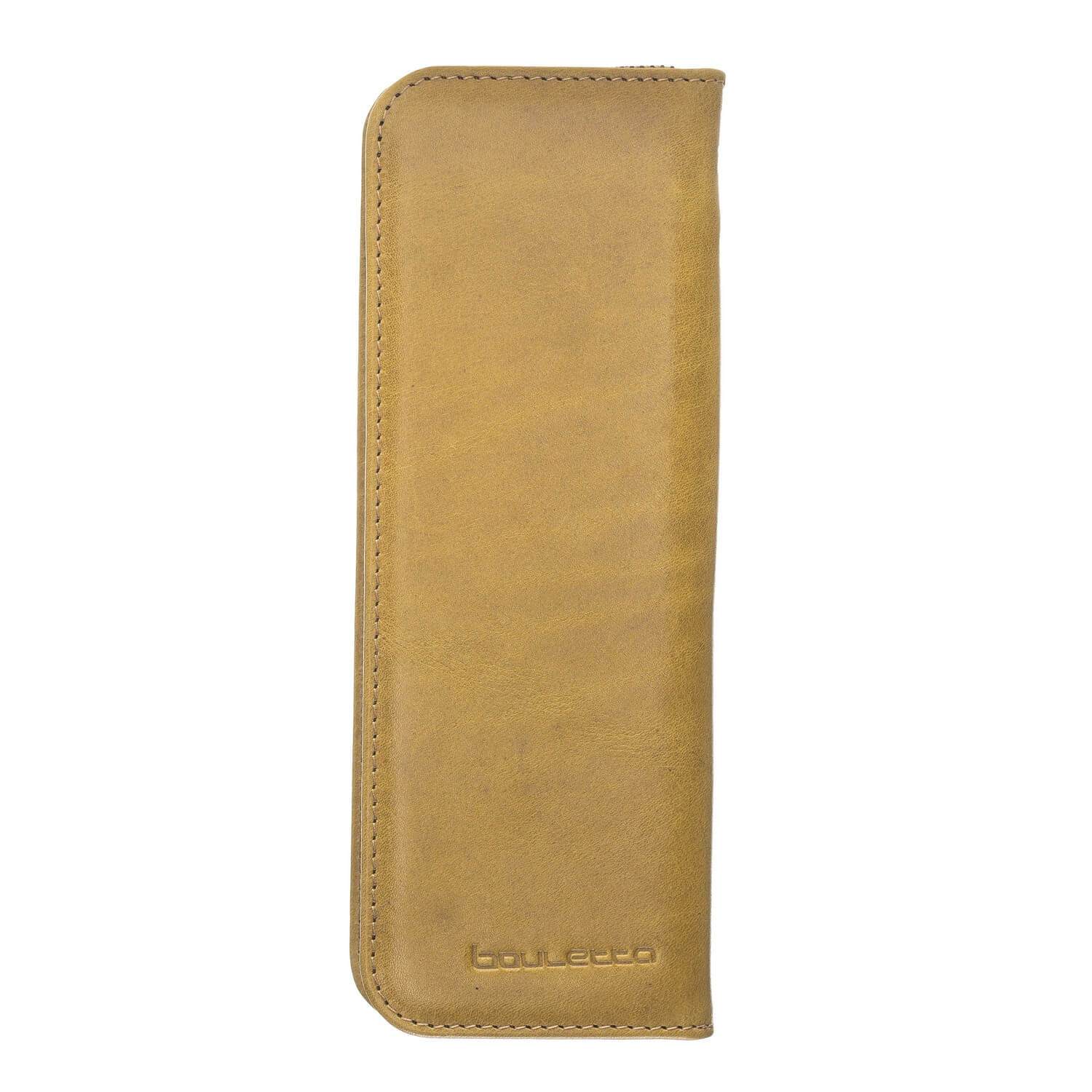 Wallet Tale Leather Pencil Case - Vegetal Mustard Bouletta Case