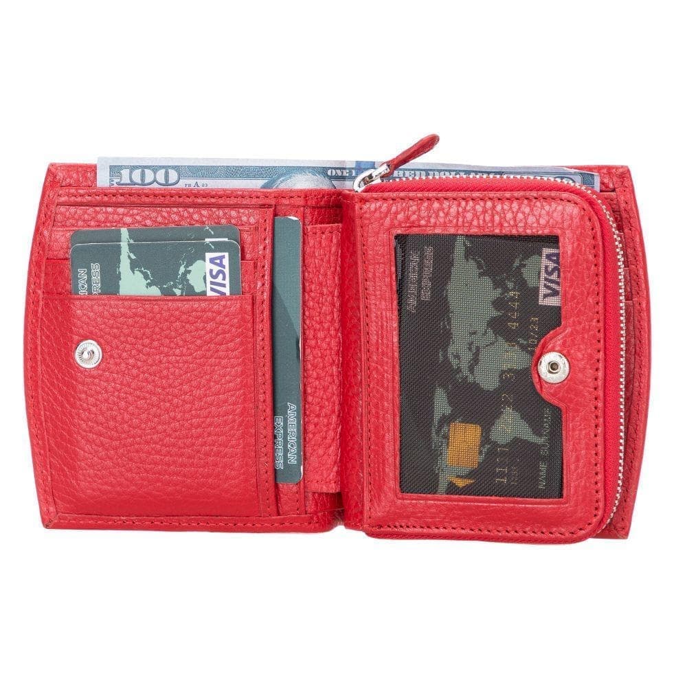 Vero Women's Leather Wallet Floater Red Bouletta Shop