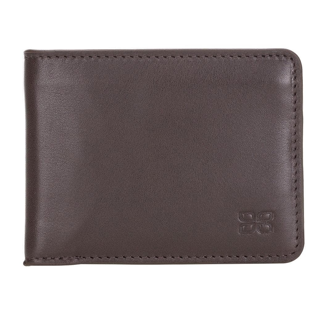 Pier Handmade and Personalised Genuine Leather Wallet for Men's Rustic Brown Bouletta LTD