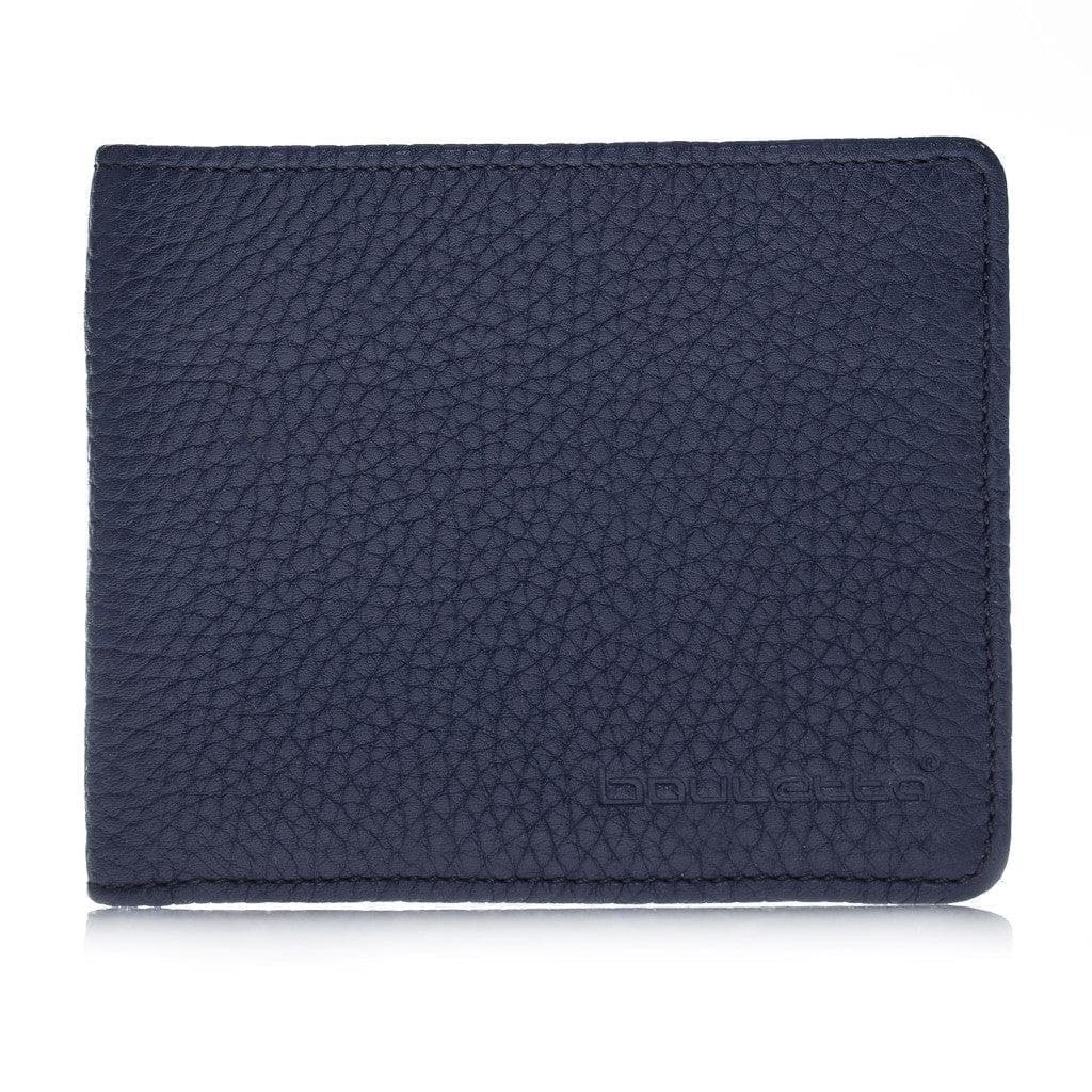 Pier Handmade and Personalised Genuine Leather Wallet for Men's Floater Blue Bouletta LTD